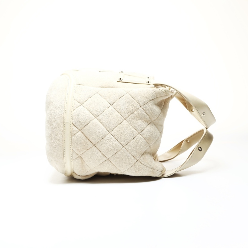 Chanel Cream Logo Bag View 4